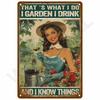 Vintage Metal Sign Wall Decor Coffee Bar Kitchen Cafe