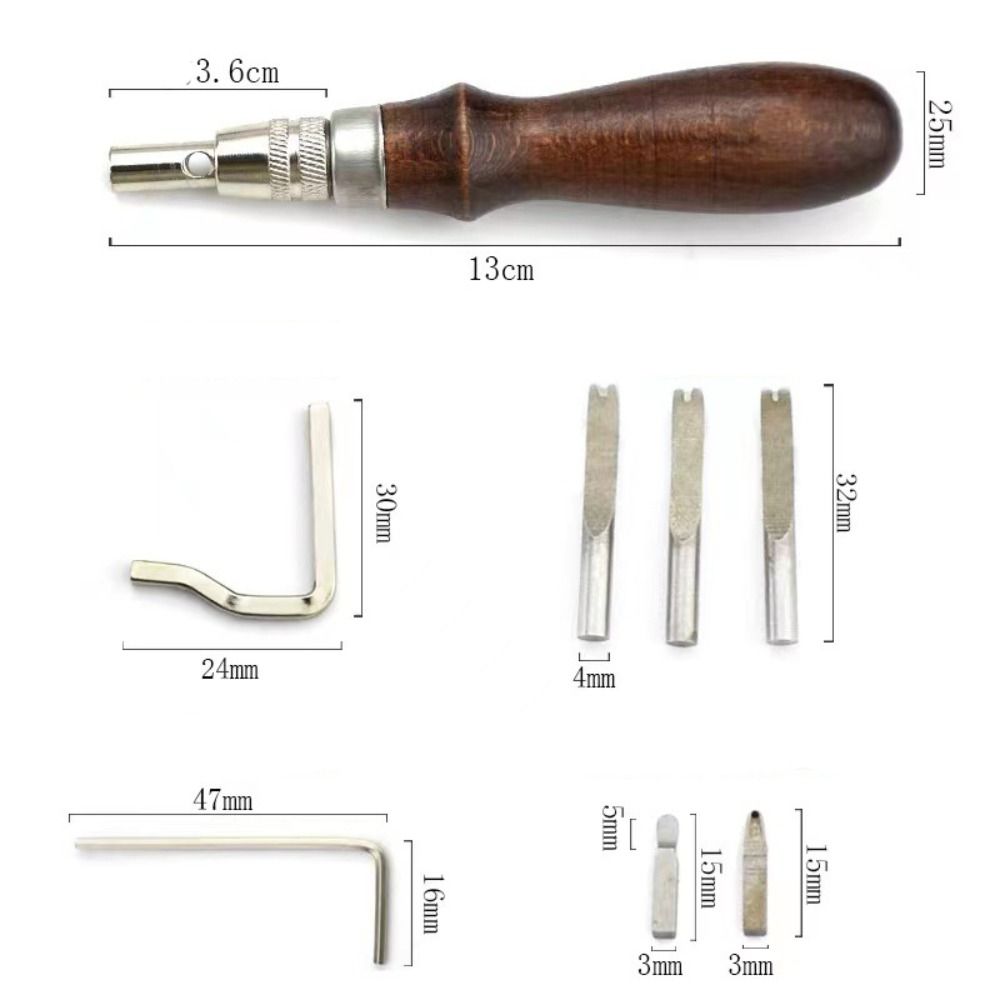 Sewing Tools Trimming Leather Stitching Leathercraft knife Cutting Device Cutting Kit Leather Tools