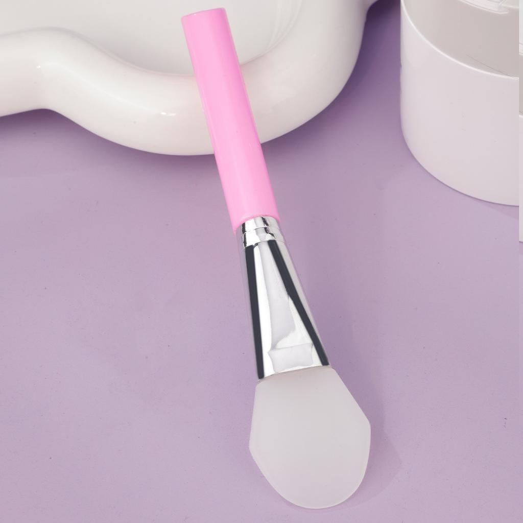 Slant Tail Rod Soft Head Silicone Mask Brush Hydrotherapy Application Mud Film Face Application Silicone Beauty Salon Film Adjustment Brush
