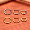G23 Titanium Piercing 16G/18G 8/10/12mm Nose Ring D Shape Segment Ring Clicke Cartilage Tragus Helix Lip Piercing Body Jewelry
