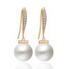 ZAKOL Fashion Imitation Zircon Zircon Inlaid Dangle Earrings for Women Exquisite Hook Earring Female Wedding Party Zircon