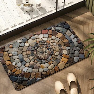Diatom Mud Floor Mat Water Absorption Bathroom Floor Mat Bathroom Door Foot Mat Stone Entrance Door Anti-slip Mat