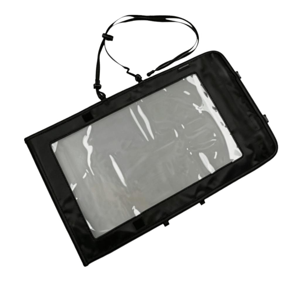 Double Zipper Map Case Clear Window Waterproof Pouch Transparent Holder Outdoor Navigation