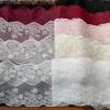 2Yards Embroidery Pink Black Tulle Lace Trim DIY Lingerie Sewing Mesh Lace Fabrics 16CM Wide