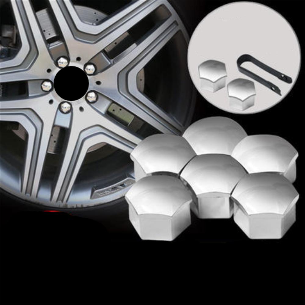 20pcs Car Wheel Nut Caps Caps Anti-Rust for Ford Focus Fusion Escort Kuga Ecosport Fiesta Falcon Mondeo Taurus MUSTANG
