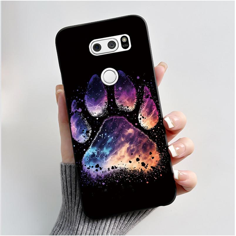 Casing For LG V30 V30+ V30S V30S+ V35 V35+ ThinQ Slim Soft Black Silicon Case Aesthetic Luxury Cute Cool Boys Girls Back Cover