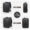 Business Backpack Expandable to 2x its original CK Leather Business Large PC [IPUTIN] Men's - size! Bag, Capacity, 17.3-inch Backpack.