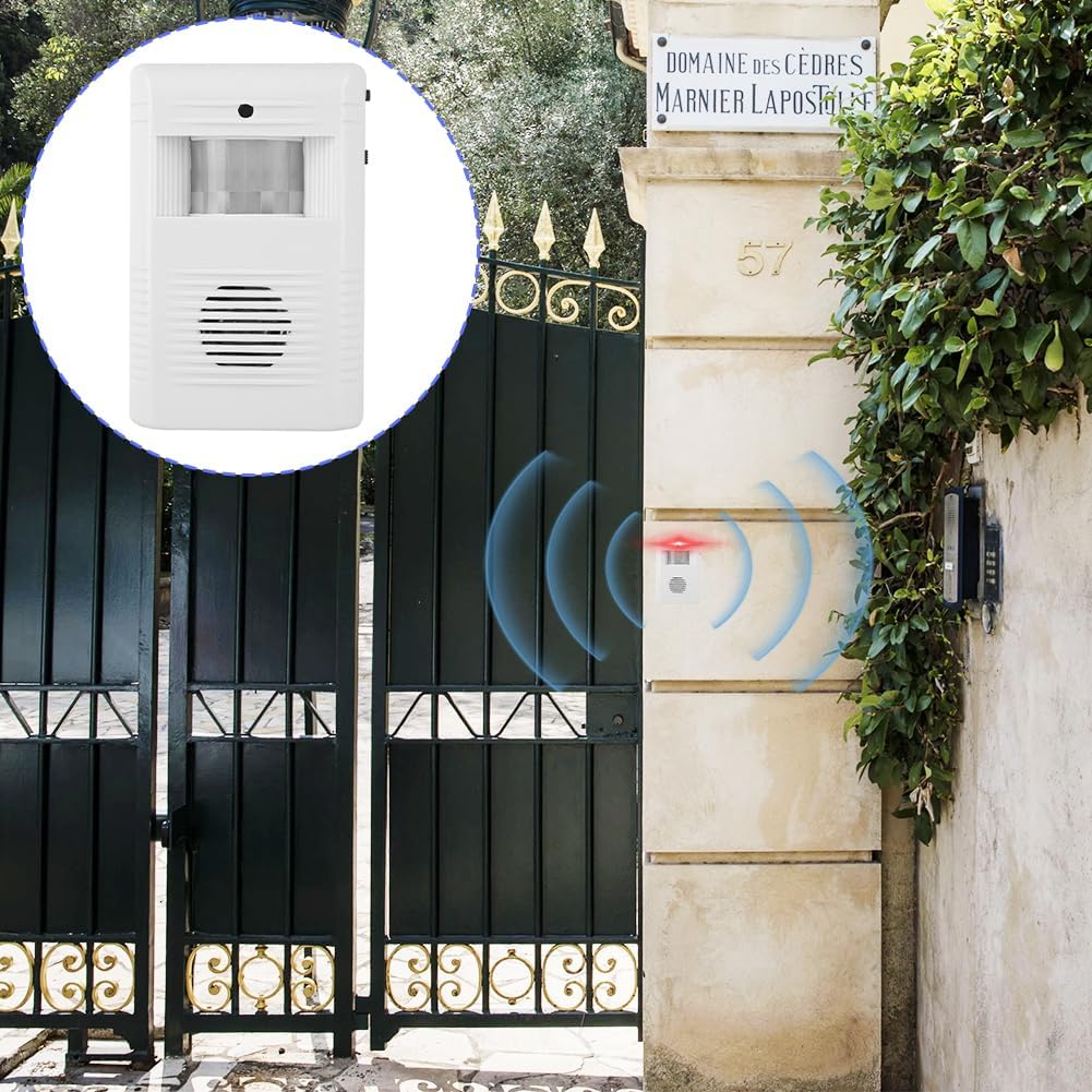 Bewegungsmelder Türklingel, Geschäftstürglocke Willkommenssensoren Laden Buzzer Monitor Außen-Besucherglocke Einfahrtsalarm Willkommensgerät für Geschäft Garage