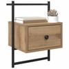 Nightstand Set of 2 Artisan Oak Finish 35 X 30 X 51 Cm Engineered Wood