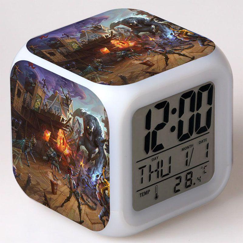 Colorful Multi-function Digital Alarm Clock With Led Display And Thermometer