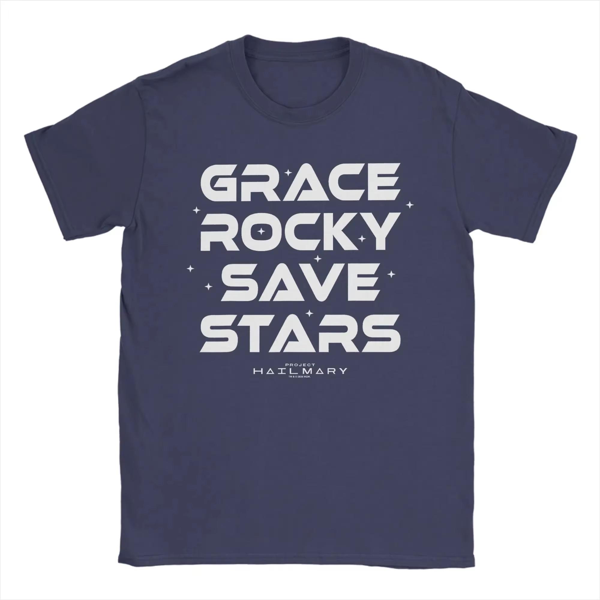 

Project Hail Mary Grace Eridani Rocky Star Retro Cotton Print Tshirt 2026 Summer UNISEX Women Cotton Hip Hop Style Kids Tshirt 4XL