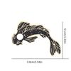 2pcs Enamel Kois Fish Badge Set Stylish Yin Yang Lapel Pins for Backpacks Women Men Breastpin Versatile Badge Jewelry