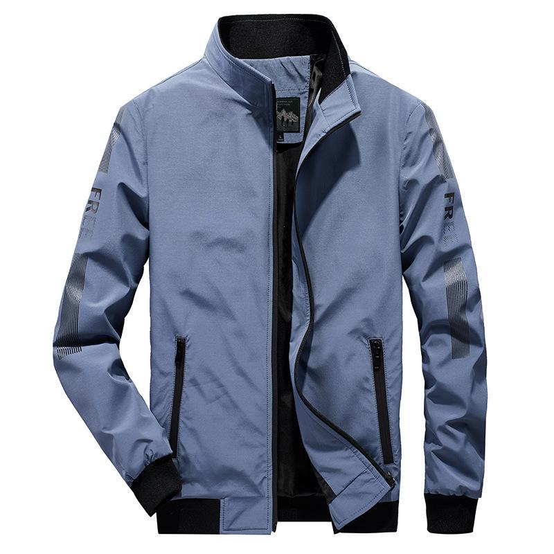 Men's Autumn and Winter Jacket Men's Youth Casual Fashion Loose Large Size Men's Jacket Solid Color Jacket