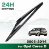Prémiové celoroční stěrače zadního okna, Náhradní stěrače pro Opel Corsa D 2006-2014, Bajonet z přírodní gumy, Snadná instalace 12″