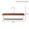 Premium Pants Hanger Wooden Storage Rack Portable Velvet Coat Hanger  Clothing Store Home Use