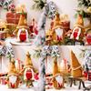 Khaki Gingerbread Whimsical Man Rudolf Figurine With Knit Hat For Seasonal Festivities