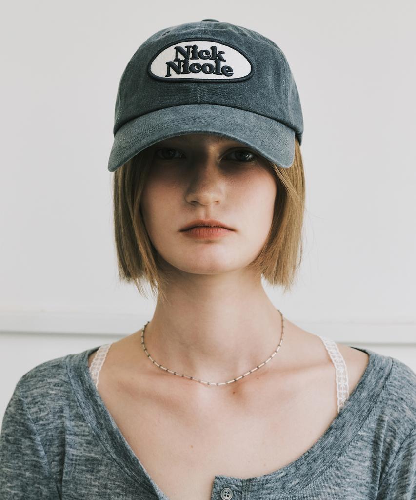 Nigaennikol Oval Wappen Ball Cap_Denim Charcoal