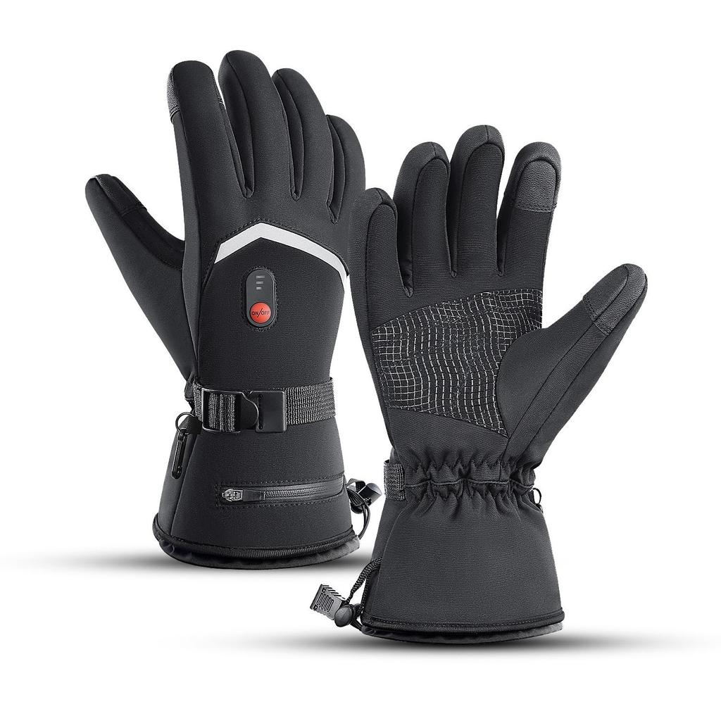 Winter Windproof Electric Heated Touchscreen Gloves for Outdoor Activities, Riding, and Skiing - Unisex Coldproof Warm Gear