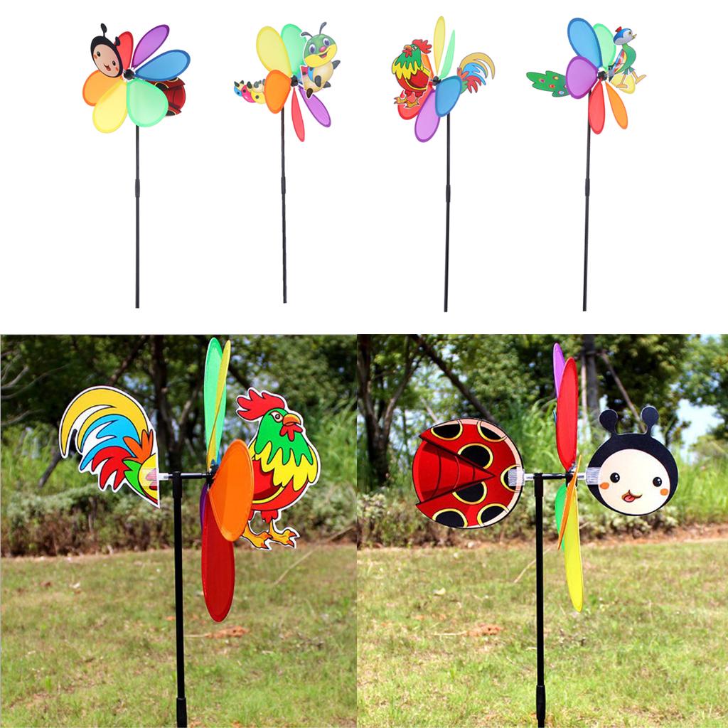Vane Colorful Windmill Chime Whirligig Rotator Toys Children