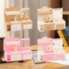 [J] 1/12 Dollhouse Simulation Kitchen Display Cabinets Model Dollhouse Miniature Kitchen Furniture Decoration Pretend Play Toys