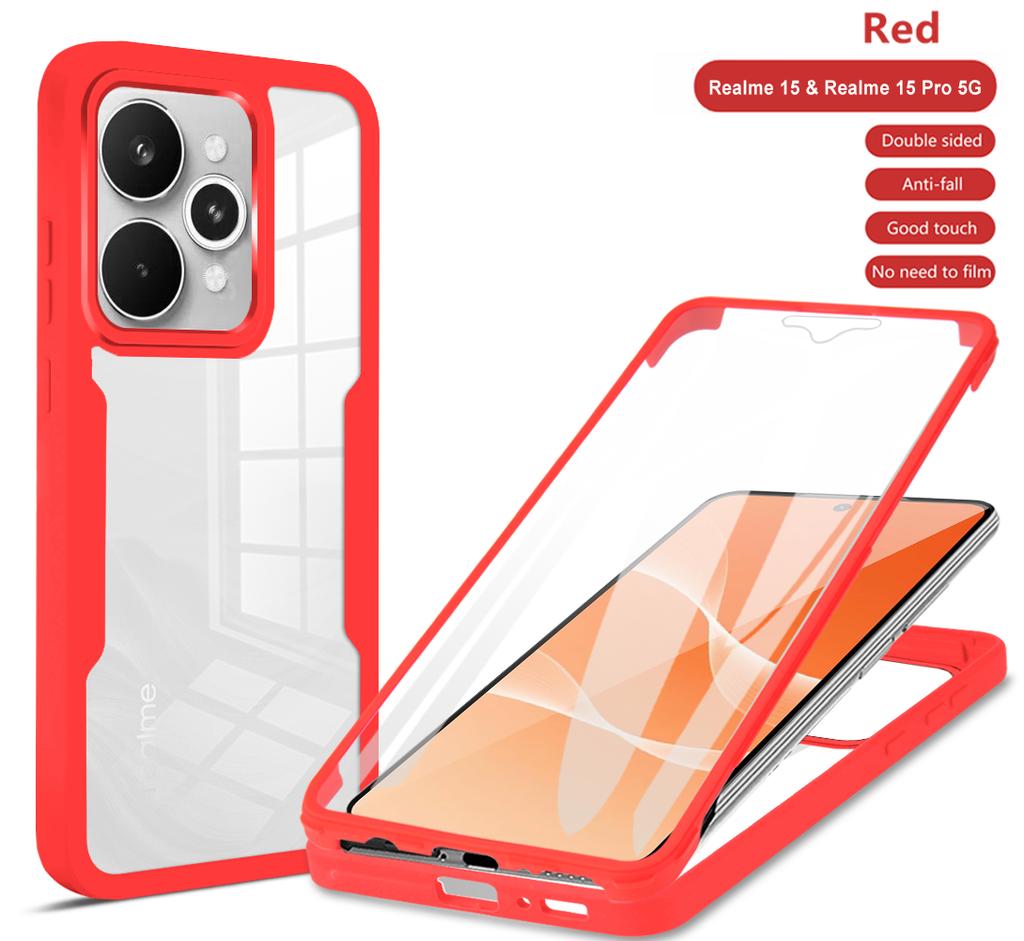 360 Full Body Front+Back Clear Phone Case For OPPO Realme 15 Pro Realme15 5G Screen Film Shockproof Back Cover