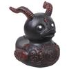 Duckieville Scultura di Anatra Statuetta Fatta a Mano Statua Anatra Punk e Rock Statuetta di Anatra Satanica