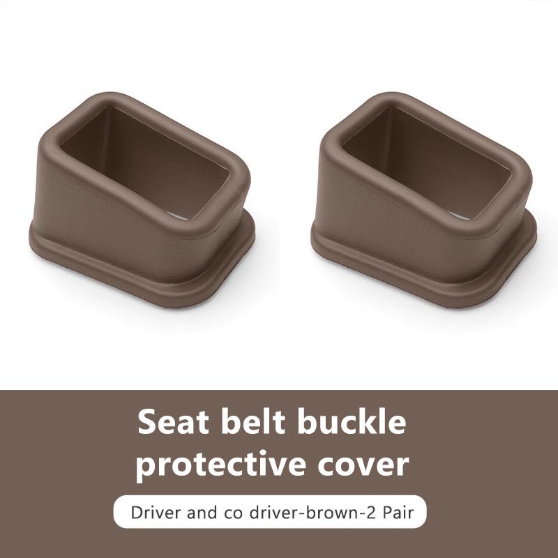 SEAMETAL 2PCS Car Seat Belt Buckle Cover EVA Anti Scratch Seatbelt Button Protector Seat Belt Protection Cover