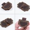 Retro Crazy Horse Leather Magnetic Bookmark & Pen Holder with Free Custom Laser Engraving