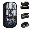Murder Drones Cartoon Pencil Cases Fun Pen Bags Student Large Storage Office Cosmetic Pencilcases