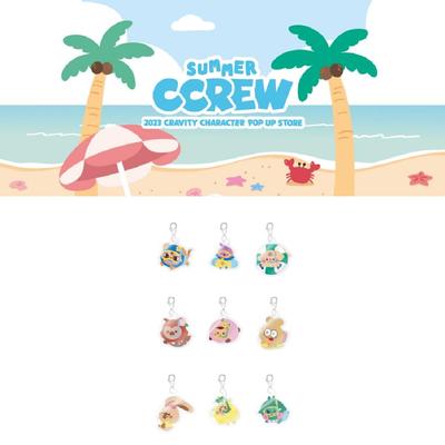 Bestellen Sie das 2023 CRAVITY POP-UP Store CCREW Mini-Charm-Set aus Acryl vor