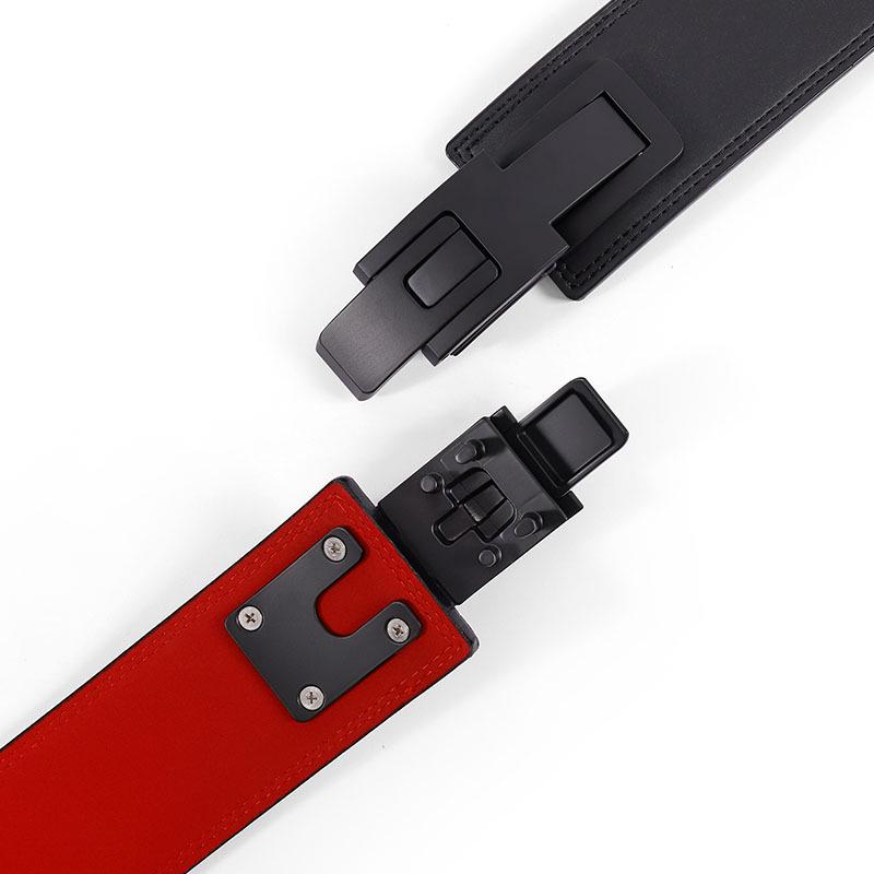 Unisex Leather Fitness Belt for Squats, Deadlifts, and Powerlifting - Lumbar Support for Weightlifting and Sports