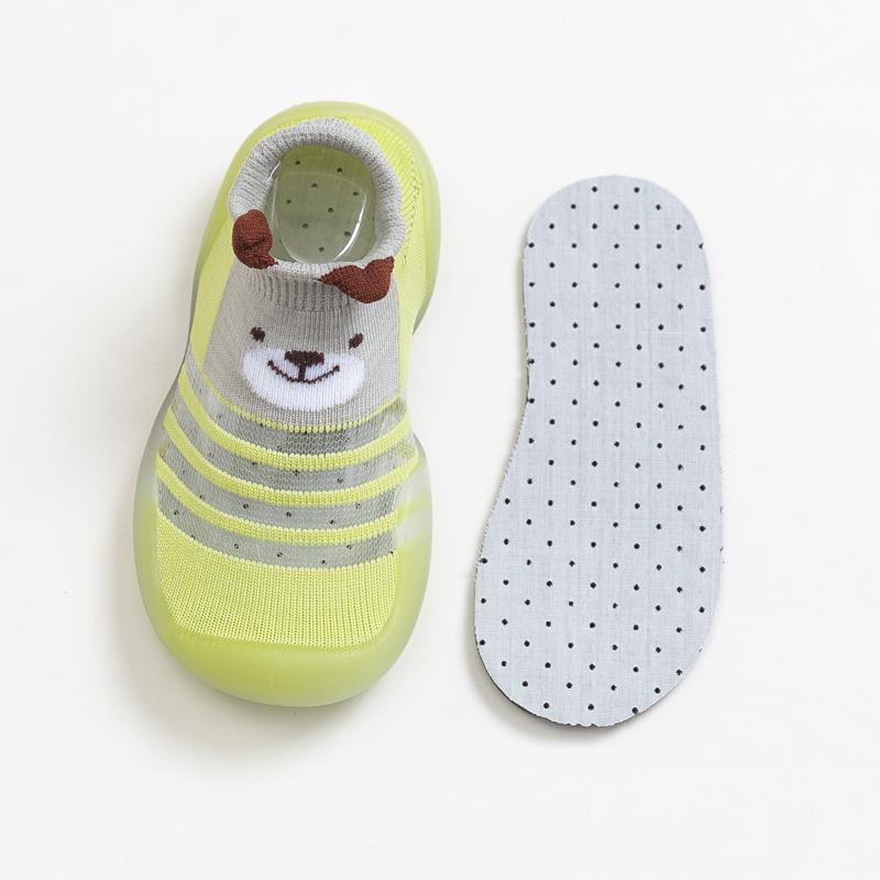 Baby Sock Shoes Summer Mesh Non-Skid Indoor Infant Walking Shoes Breathable Warm Elastic Boy Girls Socks Sneakers With Soft Sole