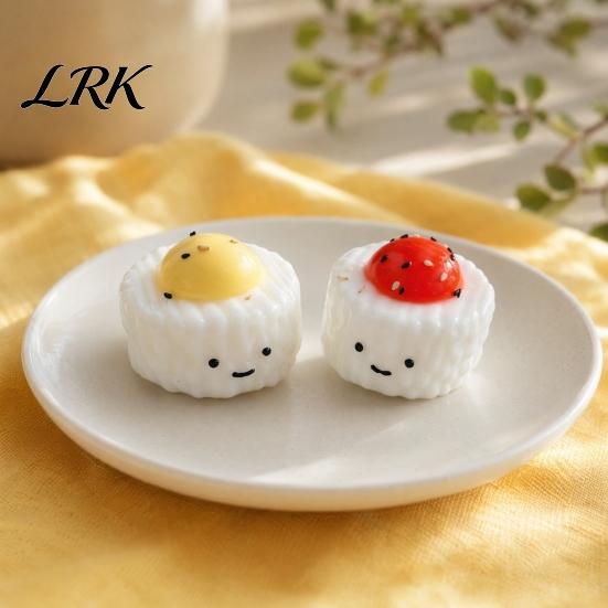 Sensory Stress Ball Yolk Rice Squeeze Toy, Smiling Cartoon Dumpling Toy Relief Slow Rebound Fake Food Portable Reliever