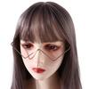 Eyewear Decoration Glasses Frame Rhinestones Glasses Frame Triangle Glasses Frame Fake Glasses