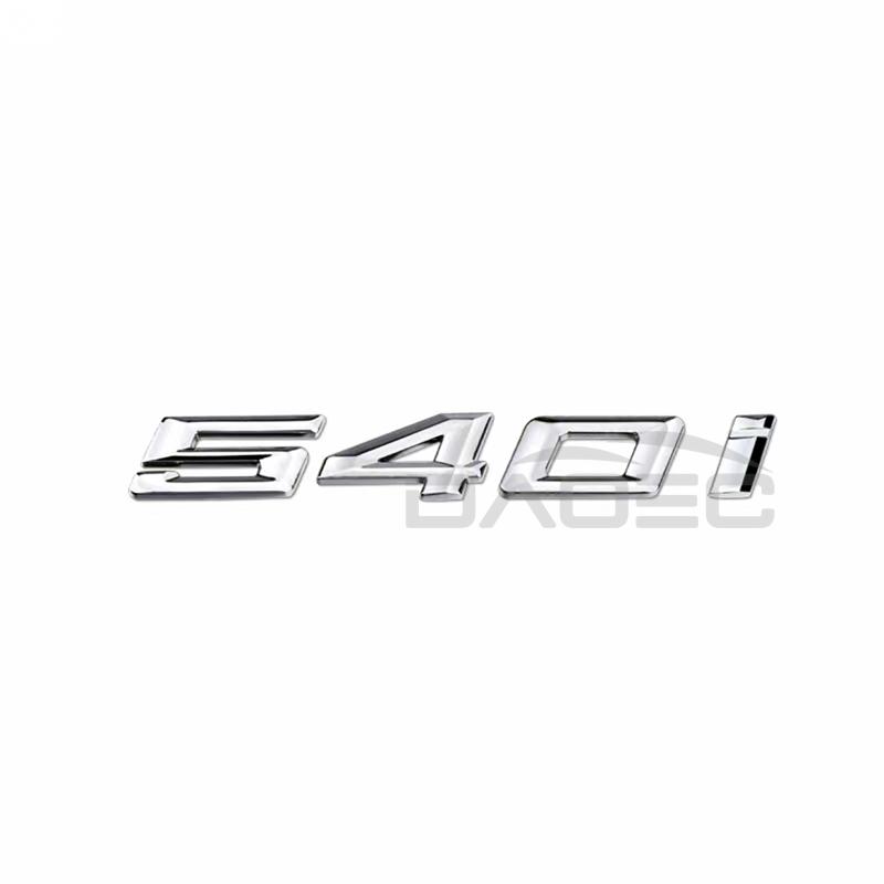 Car 3D HH22 ABS Trunk Letters Logo Badge Emblem Decal Sticker For BMW 5 series 520i 525i 528i 530i 535i 540i E39 E60 E61 F10 F11 G30