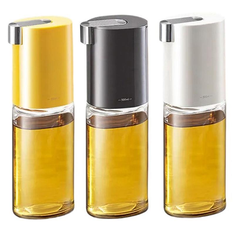 Bouteille d'huile automatique facile à utiliser Flasque à huile à fermeture automatique conviviale Bouteille d'huile pour les garde-manger domestiques et de bureau