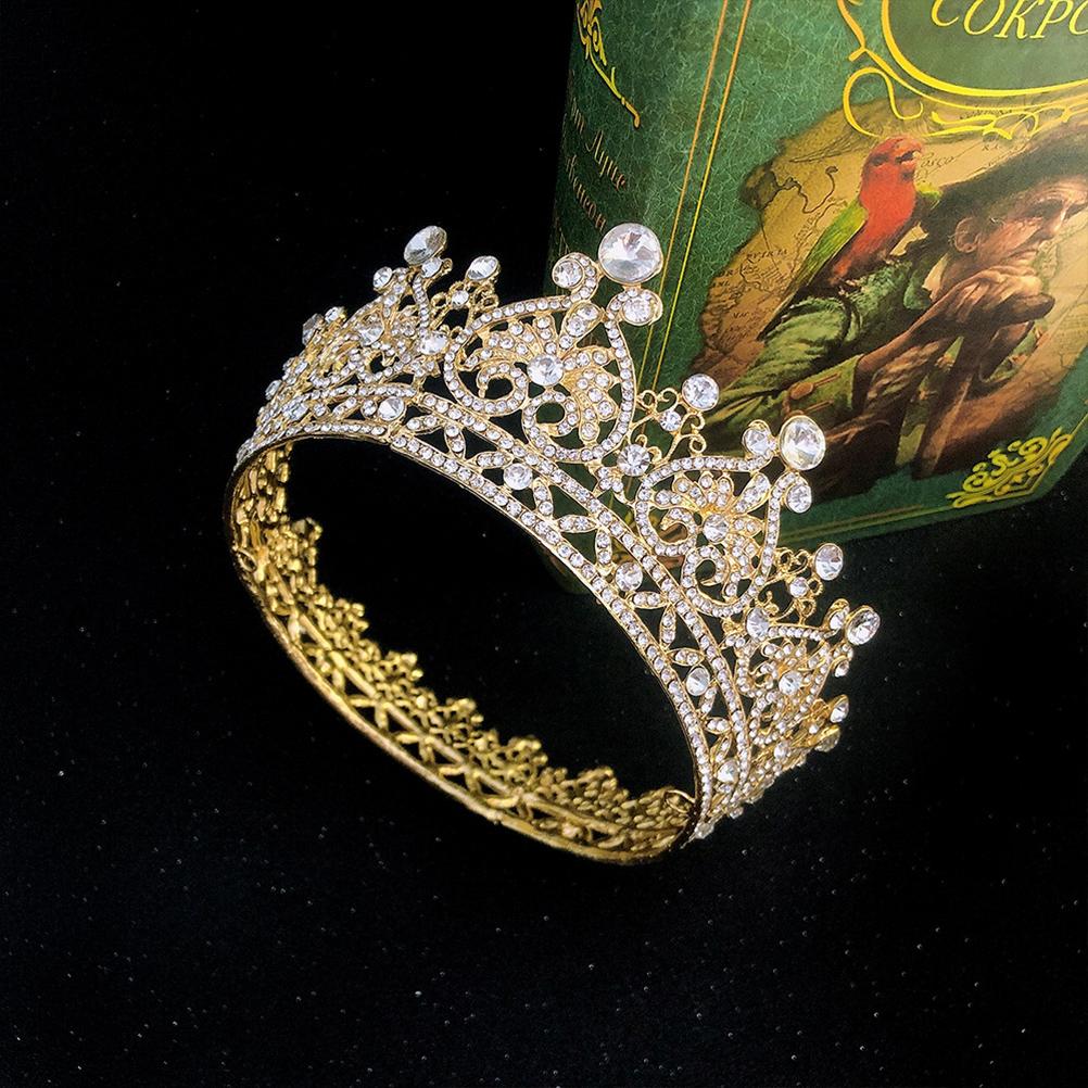 Queen Crown for Women Rhinestone Wedding Crown Tiara Costume Party Hair Accessories for Birthday Pageant Prom