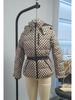 Ski Series Fashionable Waist-Cinching Down Cotton Padded Jacket