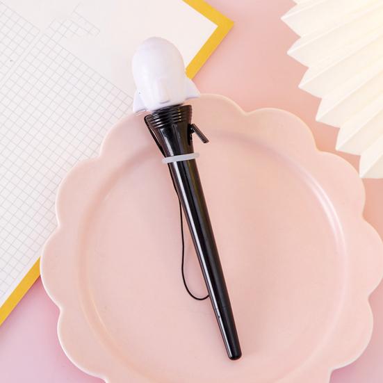 Ausziehbarer Kugelschreiber Sport Ball Faust-Topper Druck-Auswerfer Schnelltrocknend Glattes Schreiben Kugelschreiber Schüler Schulbürobedarf