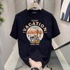 Short Sleeve Cotton Men'S Printed T-Shirt Trend Men'S And Women'S Versatile Crew Neck T-Shirt Men'S