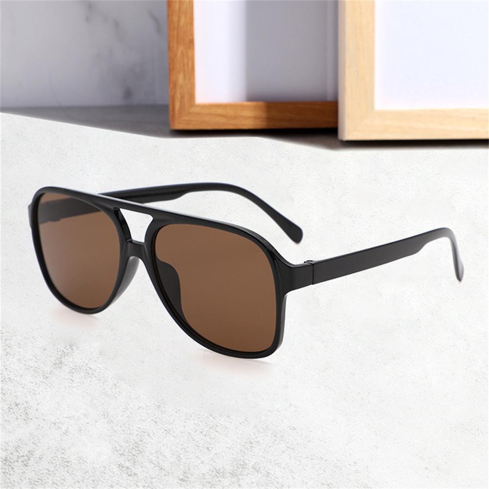 New Vintage Oversized Square Sunglasses Men Women Frame Double Beam Sun Glasses Candy Colors Outdoor Driving Sunshade Sunglasses