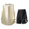 Herren Sommer Lässig Laufen Schnelltrocknend Eis Seide Sport Set Herren Zweiteiliges Set