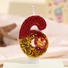 Iron Man Sequin Birthday Cake Topper – Festive Digital Candle with Colorful Design