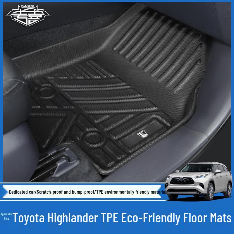 2022 Toyota Highlander/Crown/Land Cruiser Eco-Friendly TPE Floor Mats: Odorless & Waterproof