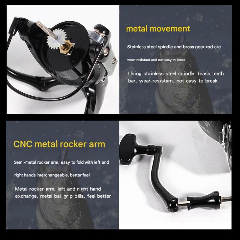 Mavllos MG Naviják s rotujícím rotorem Rychlost 5.2:1 Hladký Dlouhý Nához Heavy Duty pro Velké Ryby CNC Kovové Tělo Dvojitá Ložiska Rybářský Naviják