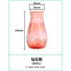 Creative transparent hydroponic plant flowerpot, green ivy, copper money grass, imitation glass vase, plastic resin ornament