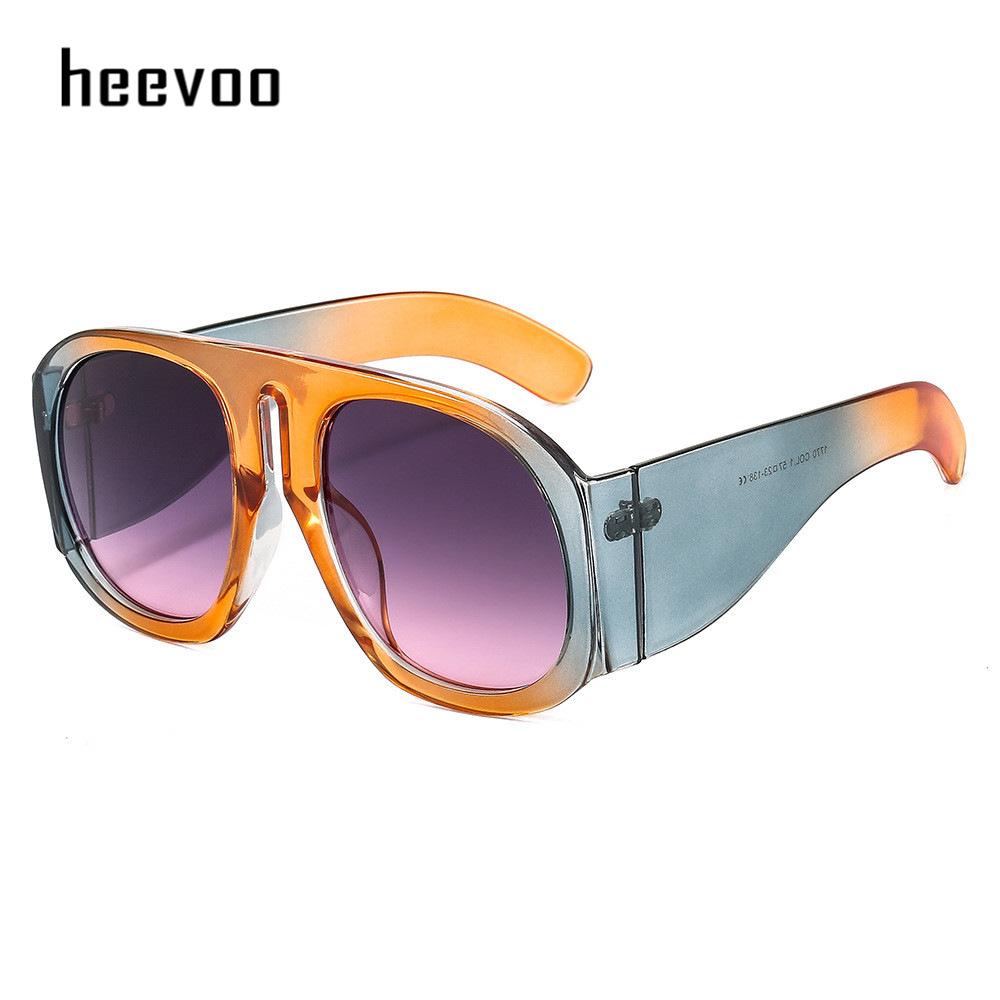 

Retro Oval Gradient Large Frame Sunglasses Women/Men Brand Designer Vintage Oversized Black Shadow Punk Sunglasses with bag and cloth