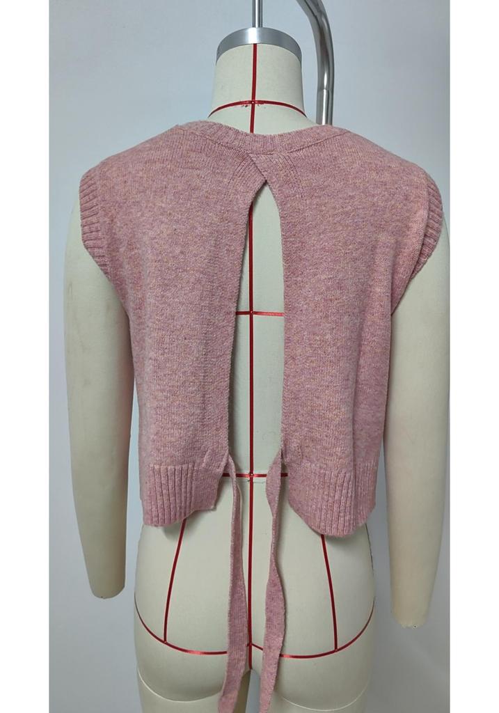 Summer Knit Back-Slit Sweater Vest - Women's New Fashion Arrivals