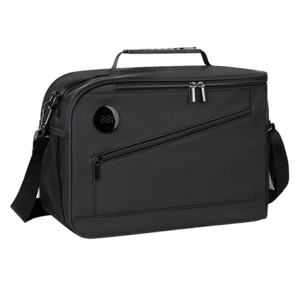 Cooler Bag with Temperature Display Large Lunch Tote with Shoulder Strap Portable Travel Cooler Bags for Women Men Work Picnic