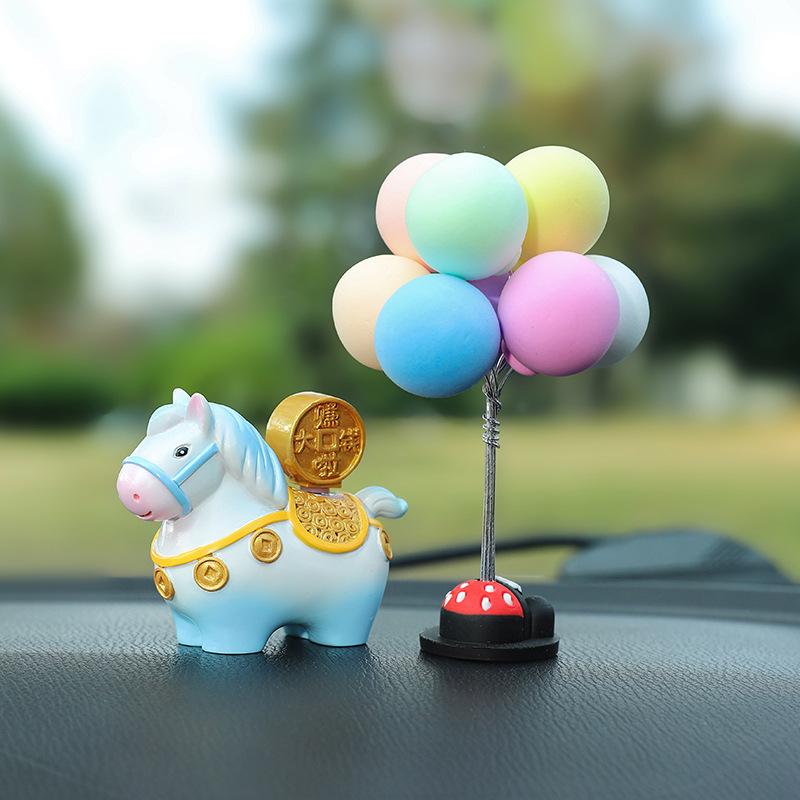 Little Pony Fufu Resin Figurine - Creative Car Console Decoration